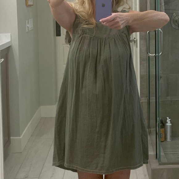 LILLA P CAP SLEEVE SHIFT DRESS ALOE SIZE S NWT - Picture 5 of 13